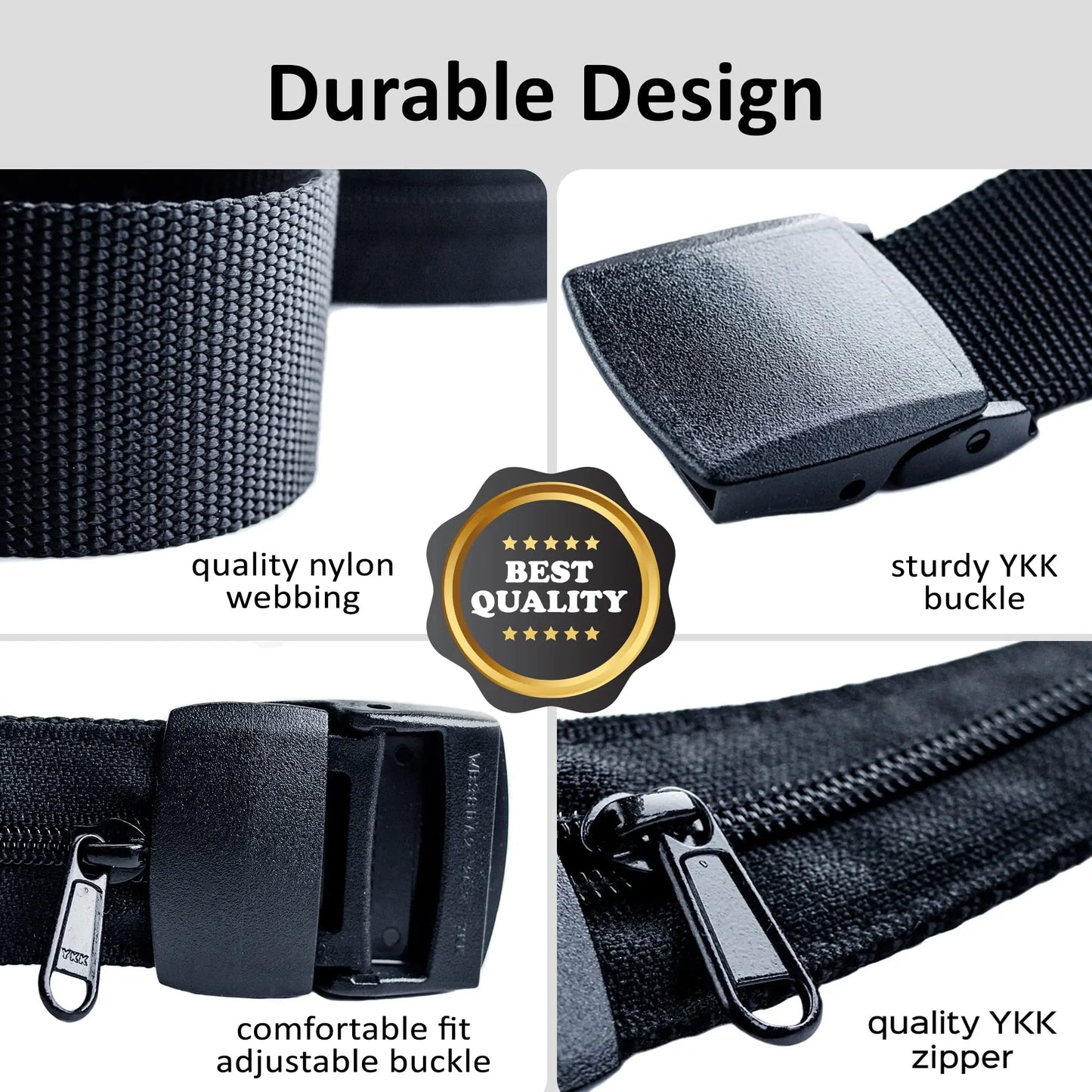 Travel Cash Anti Theft Belt Waist Bag Women Portable Hidden Money Strap Belt Wallet Waist Pack Men Secret Hiding Belt 120cm